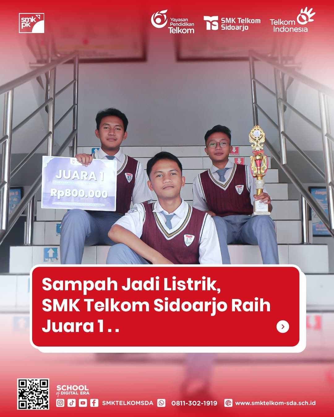Juara 1 Lomba Karya Tulis Ilmiah Tingkat SMA/SMK Nasional